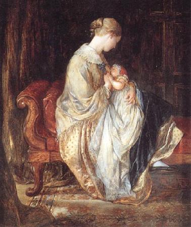 Charles west cope RA The Young Mother France oil painting art